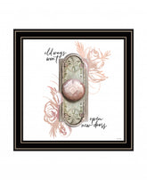 Old Ways In Blush 1 Black Framed Print Wall Art